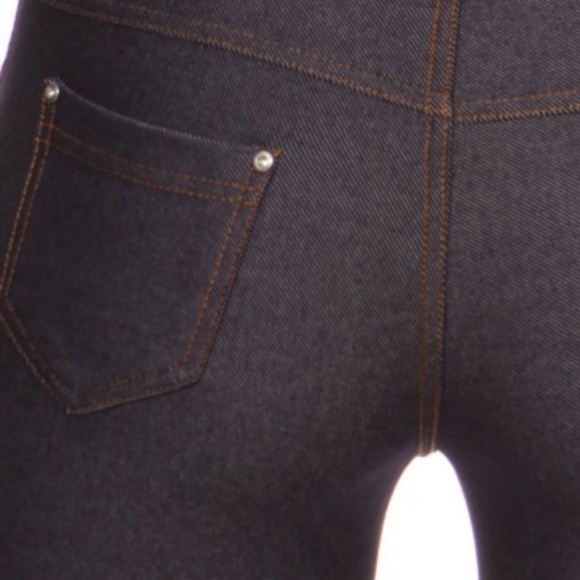 Basic Navy Blue Full Length Jeggings - Picture 2 of 6